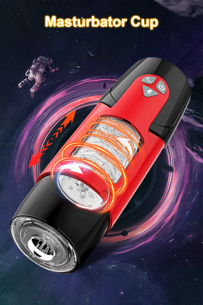 Bluetooth Masturbator met Rotatie & Thrust Functie 27cm