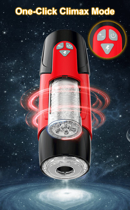 Bluetooth Masturbator met Rotatie & Thrust Functie 27cm